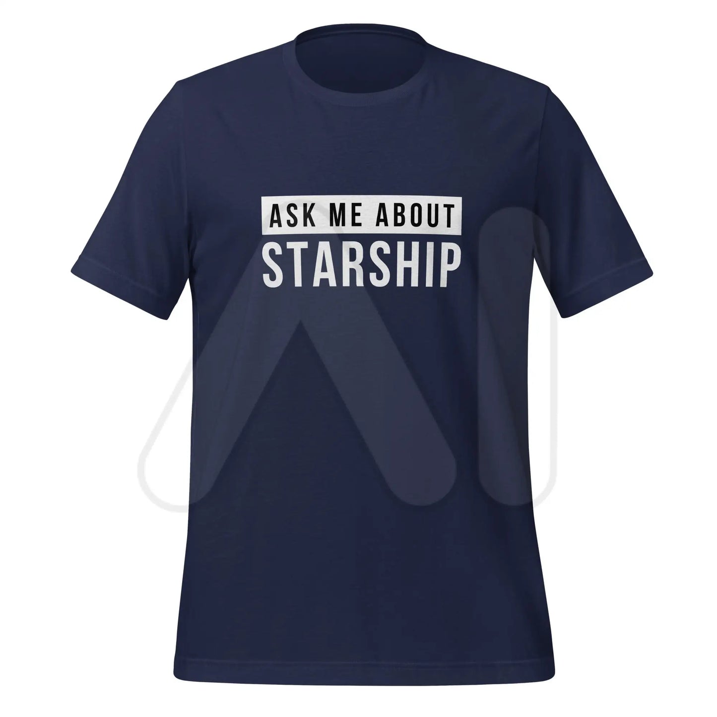 Ask Me About Starship T-Shirt (unisex) - Navy / M