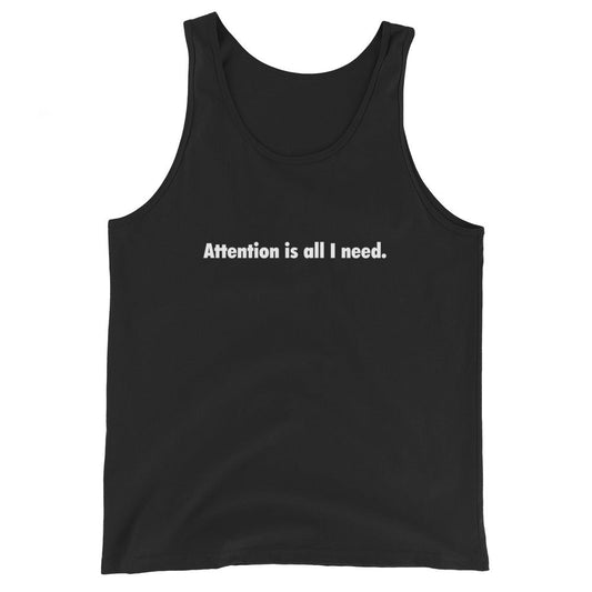 Attention is all I need. Tank Top - Black - AI Store