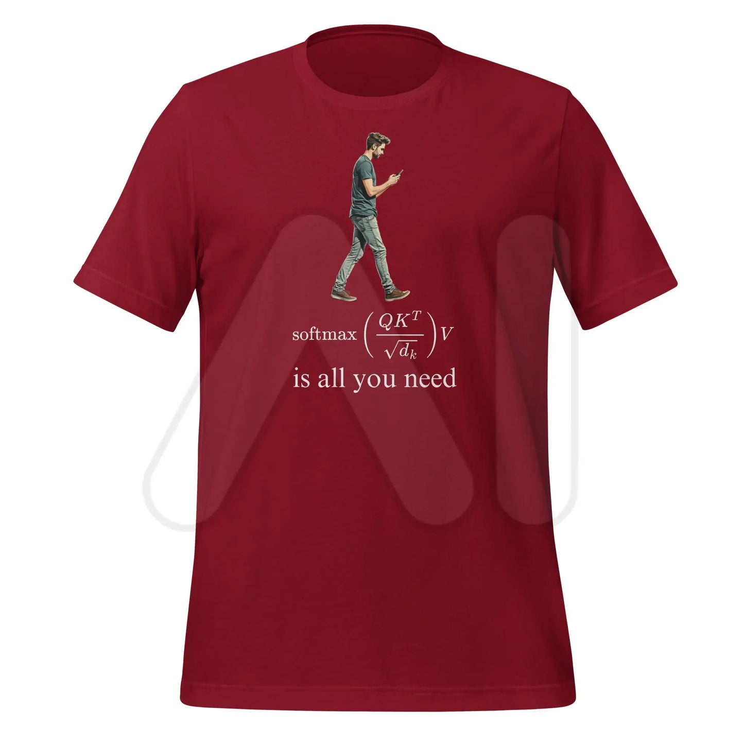 Attention is All this Man Needs T-Shirt (unisex) - Cardinal / M