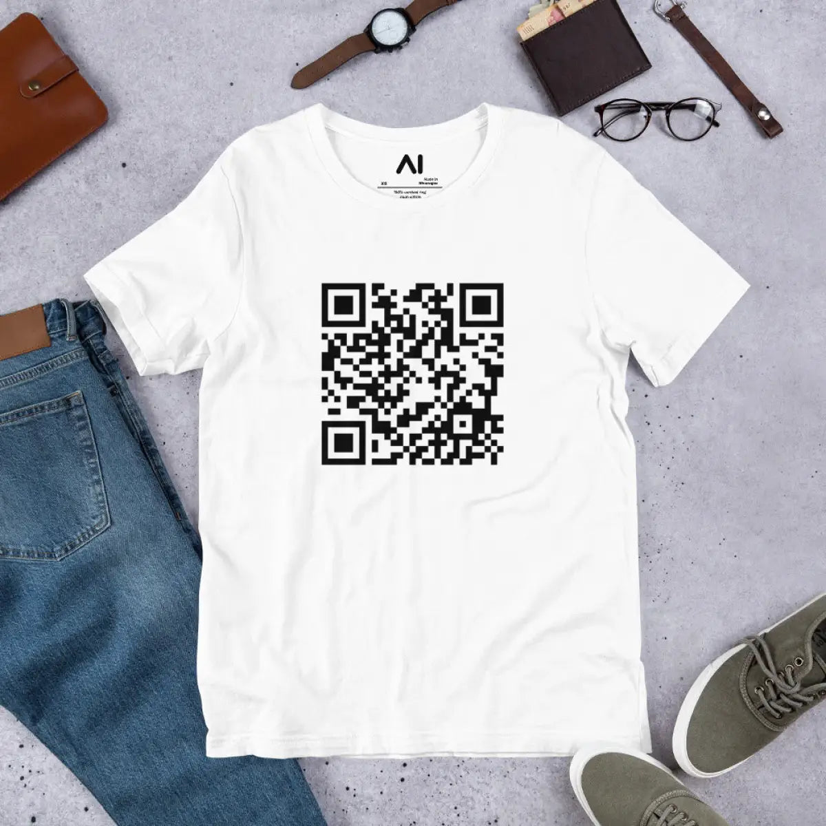 Attention is All You Need arXiv QR Code T-Shirt (unisex)