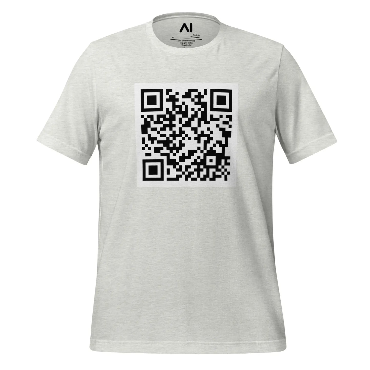 Attention is All You Need arXiv QR Code T-Shirt (unisex) - Ash / M