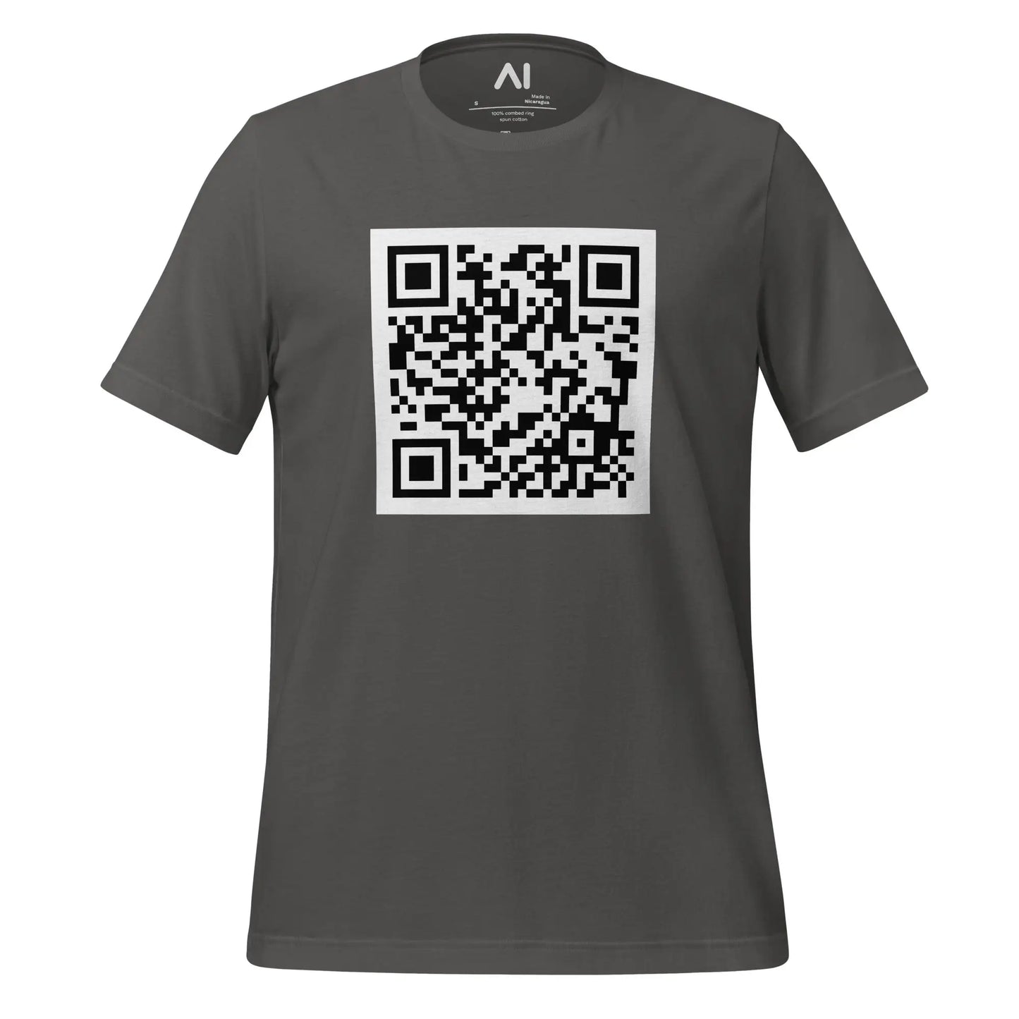 Attention is All You Need arXiv QR Code T-Shirt (unisex) - Asphalt / M