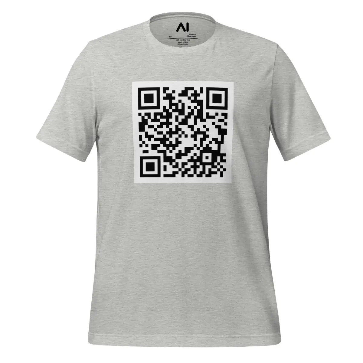 Attention is All You Need arXiv QR Code T-Shirt (unisex) - Athletic Heather / M