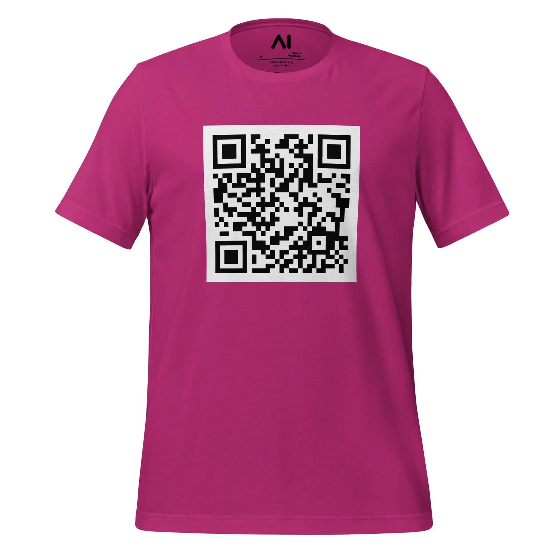 Attention is All You Need arXiv QR Code T-Shirt (unisex) - Berry / M