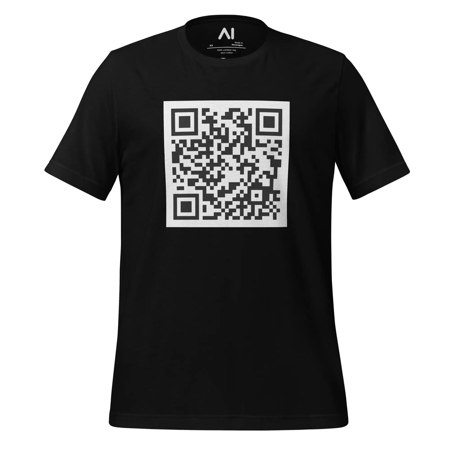 Attention is All You Need arXiv QR Code T-Shirt (unisex) - Black / M