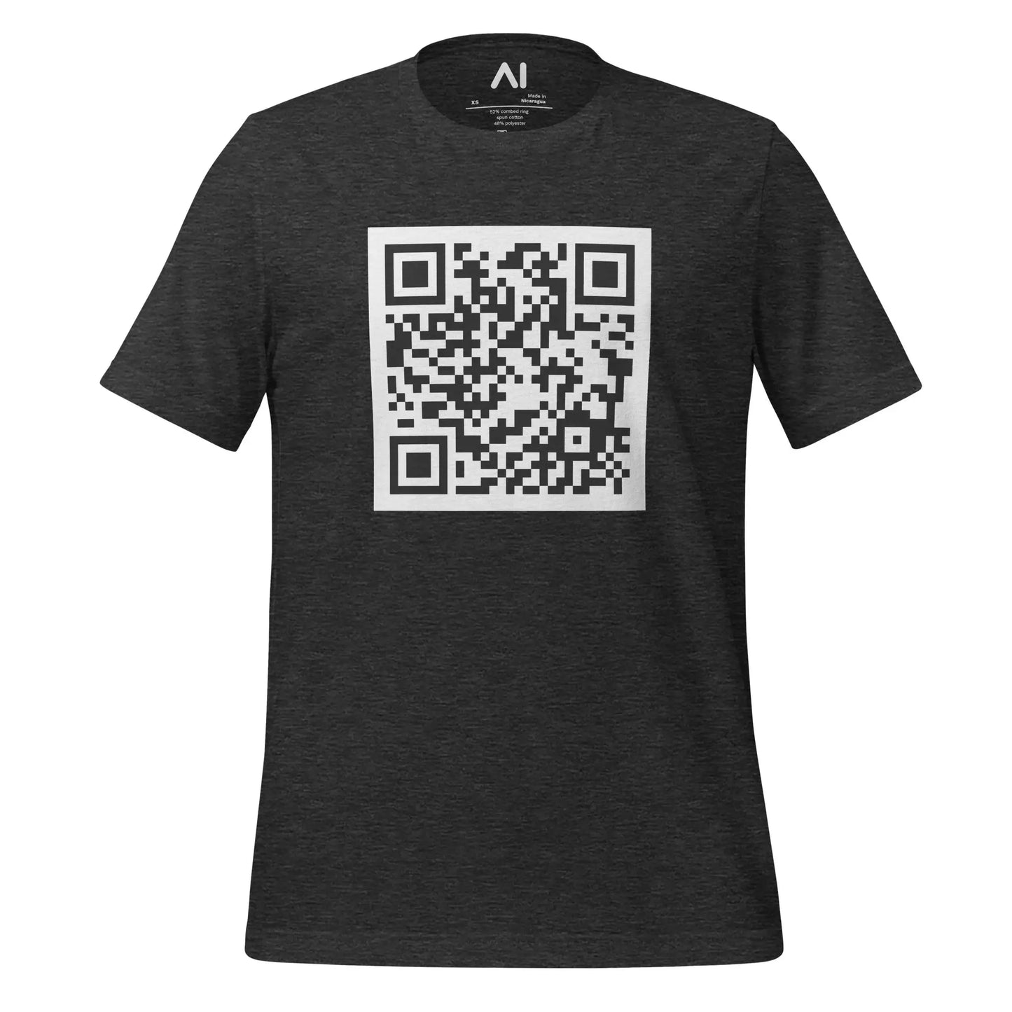 Attention is All You Need arXiv QR Code T-Shirt (unisex) - Dark Grey Heather / M