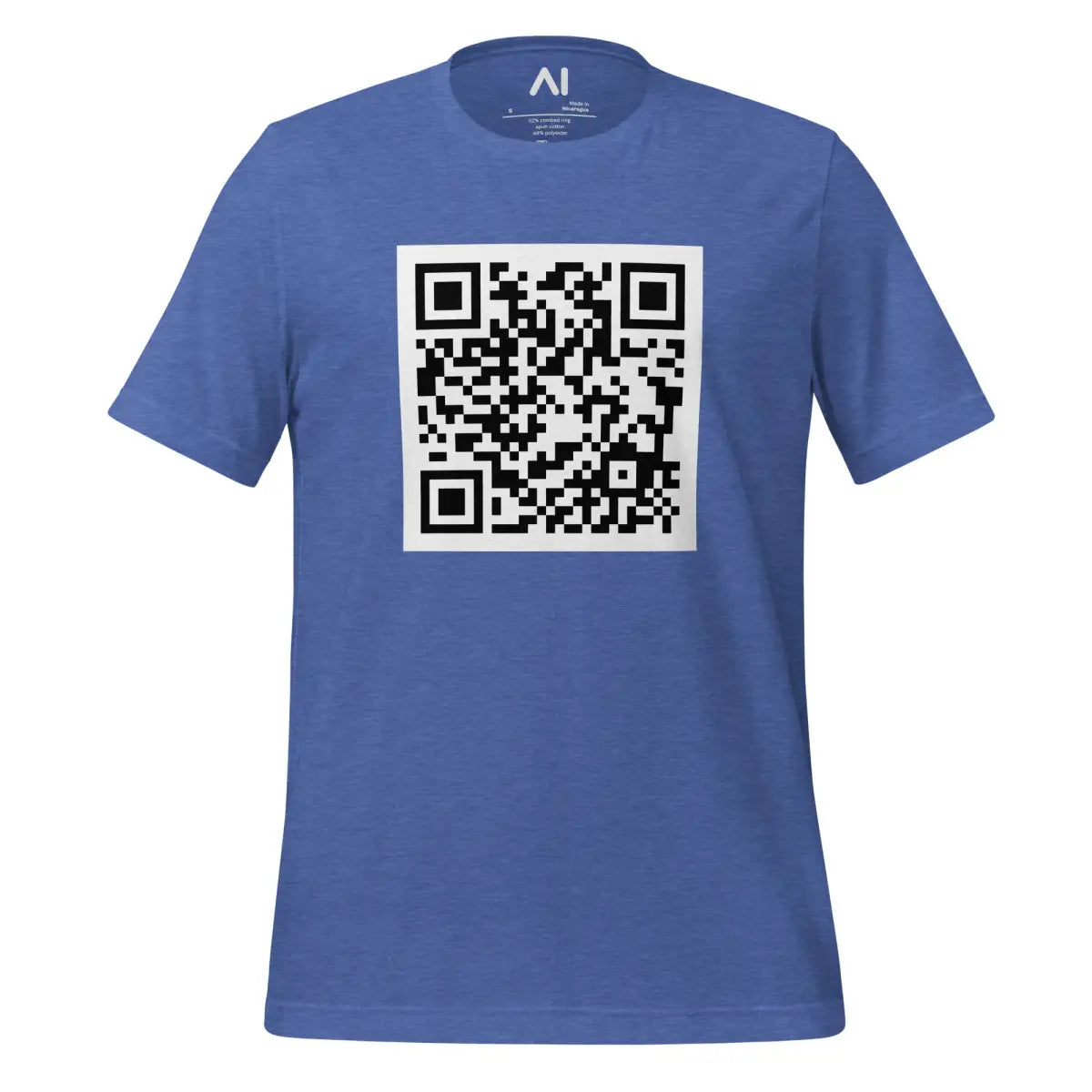 Attention is All You Need arXiv QR Code T-Shirt (unisex) - Heather True Royal / M