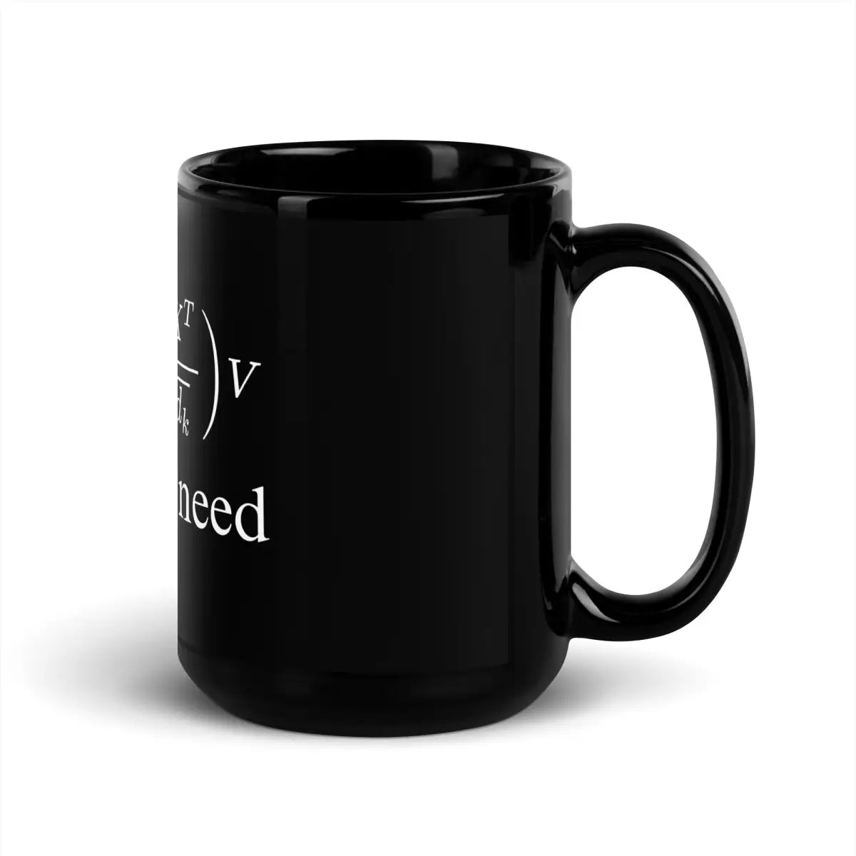 Attention is All You Need Black Glossy Mug