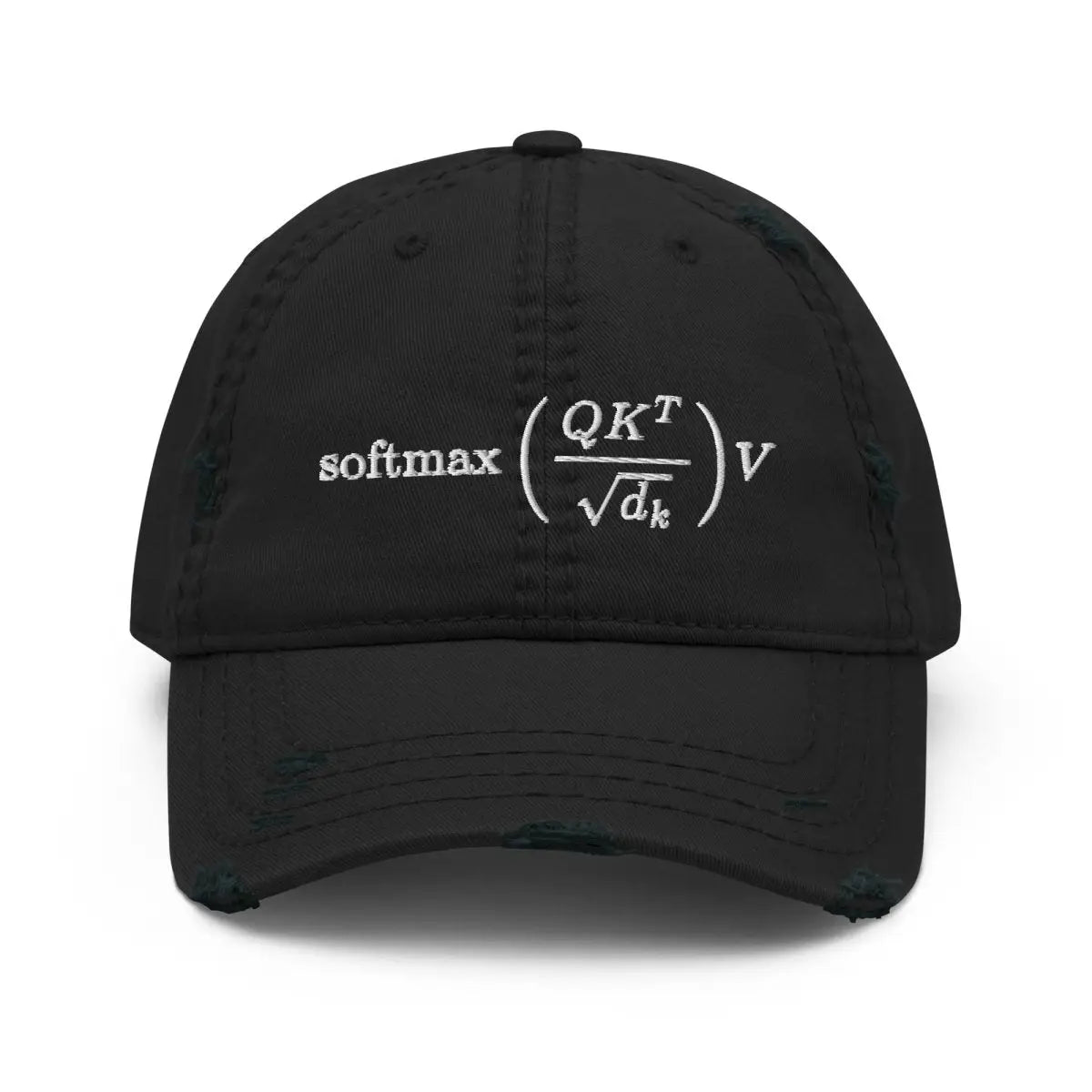 Attention is All You Need Distressed Cap - Black