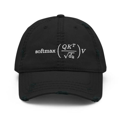 Attention is All You Need Distressed Cap - Black