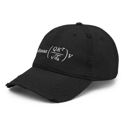 Attention is All You Need Distressed Cap - Black - AI Store