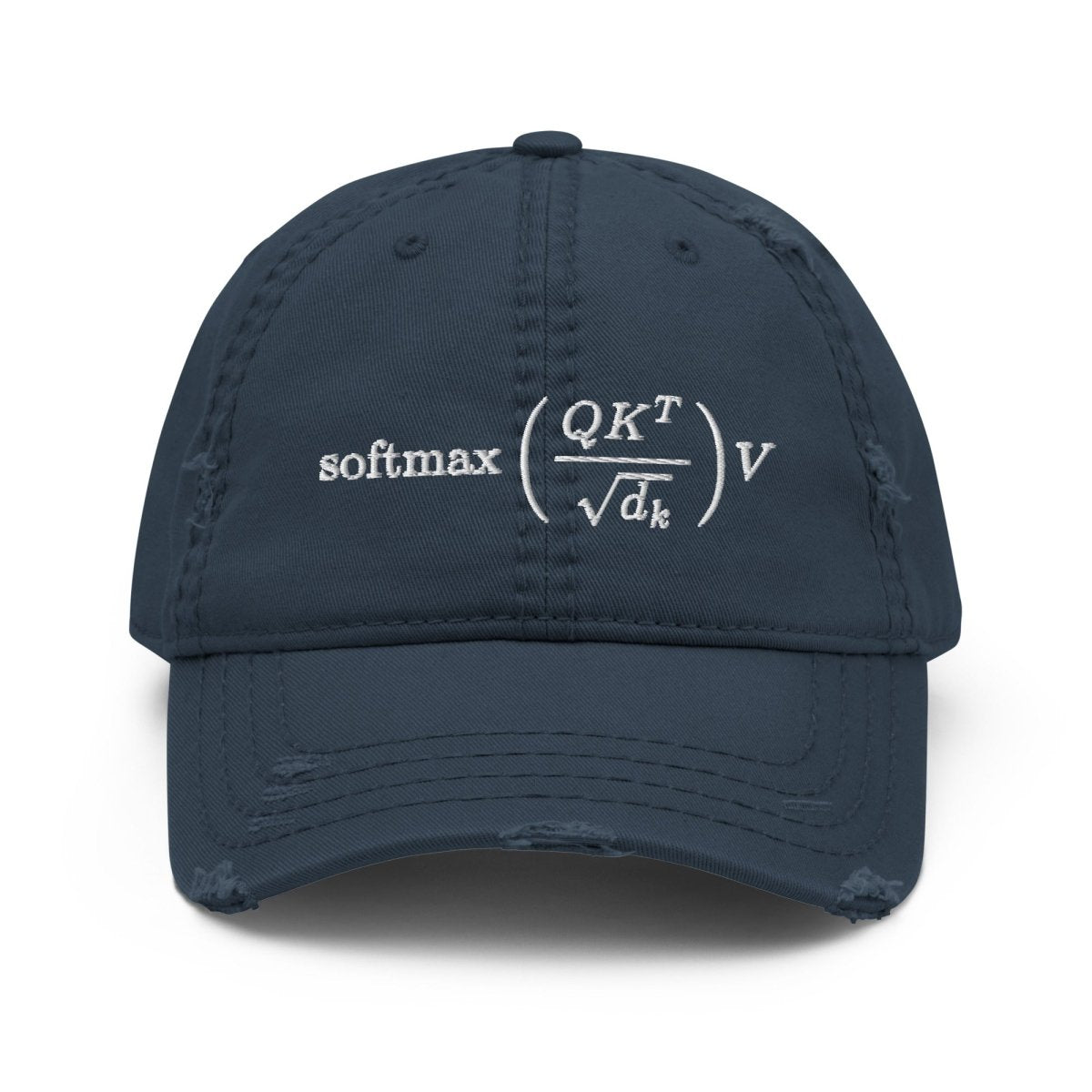 Attention is All You Need Distressed Cap - Navy - AI Store