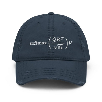 Attention is All You Need Distressed Cap - Navy