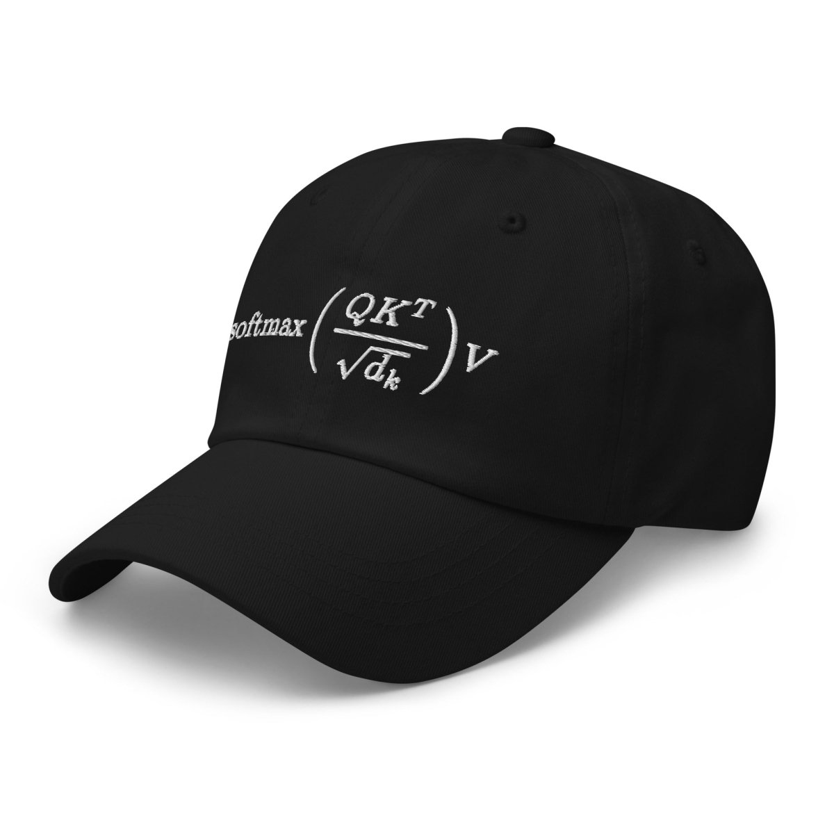 Attention is All You Need Embroidered Cap - Black - AI Store