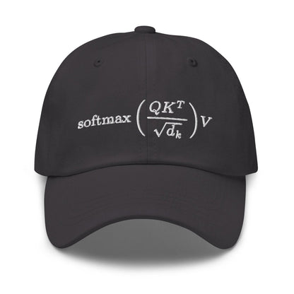 Attention is All You Need Embroidered Cap - Dark Grey - AI Store