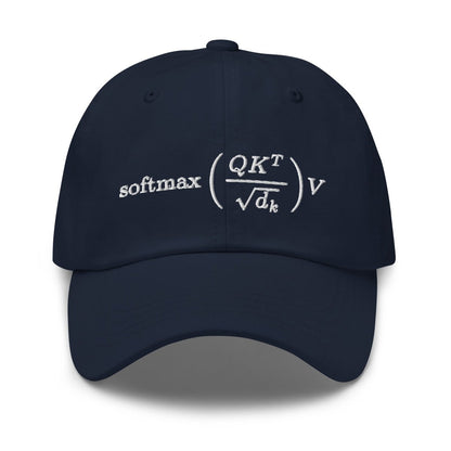 Attention is All You Need Embroidered Cap - Navy - AI Store