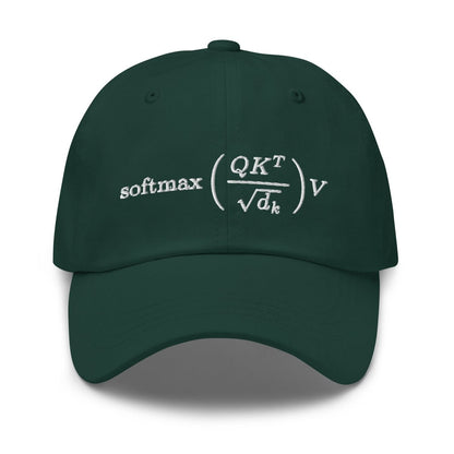 Attention is All You Need Embroidered Cap - Spruce - AI Store