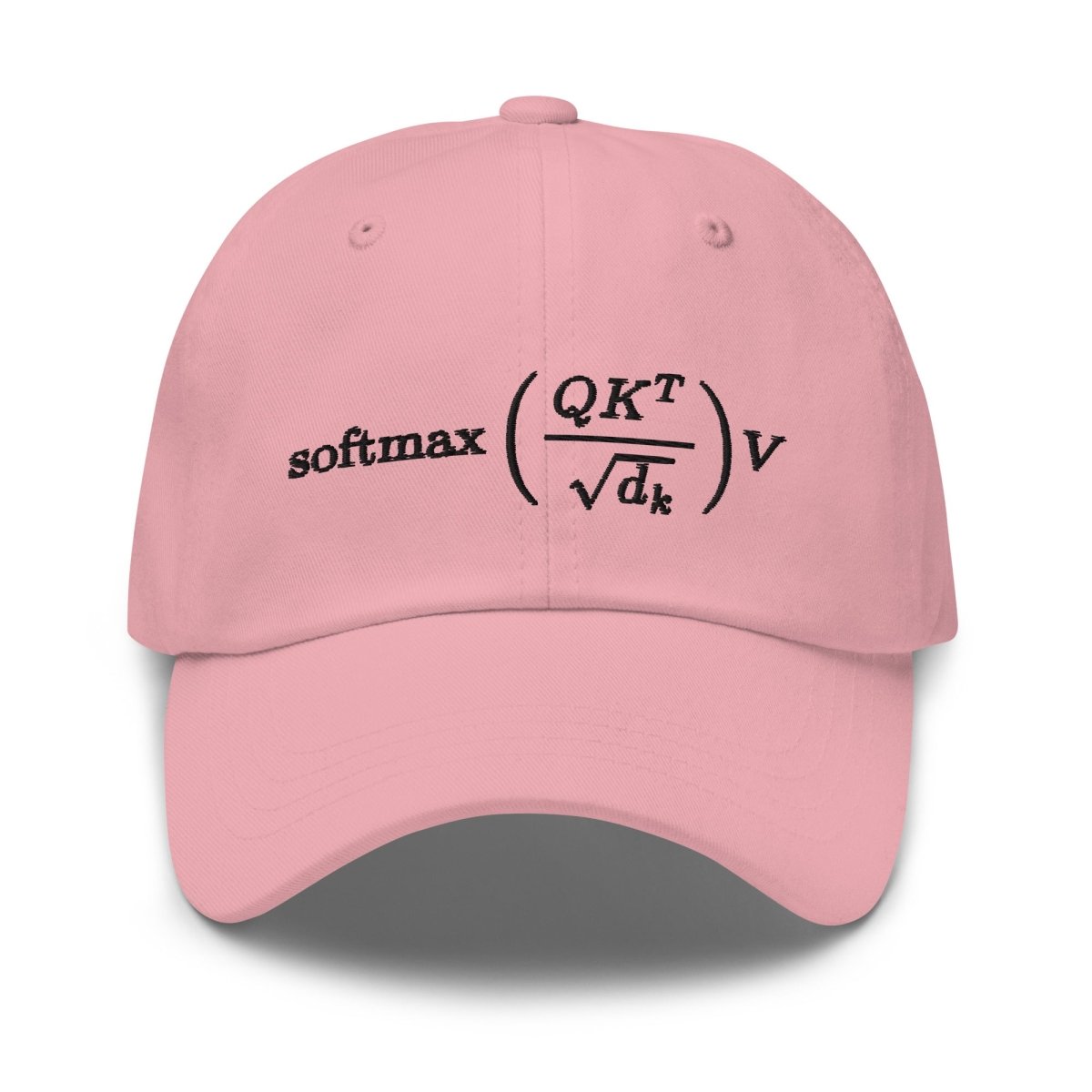 Attention is All You Need Embroidered on Light Cap - Pink - AI Store