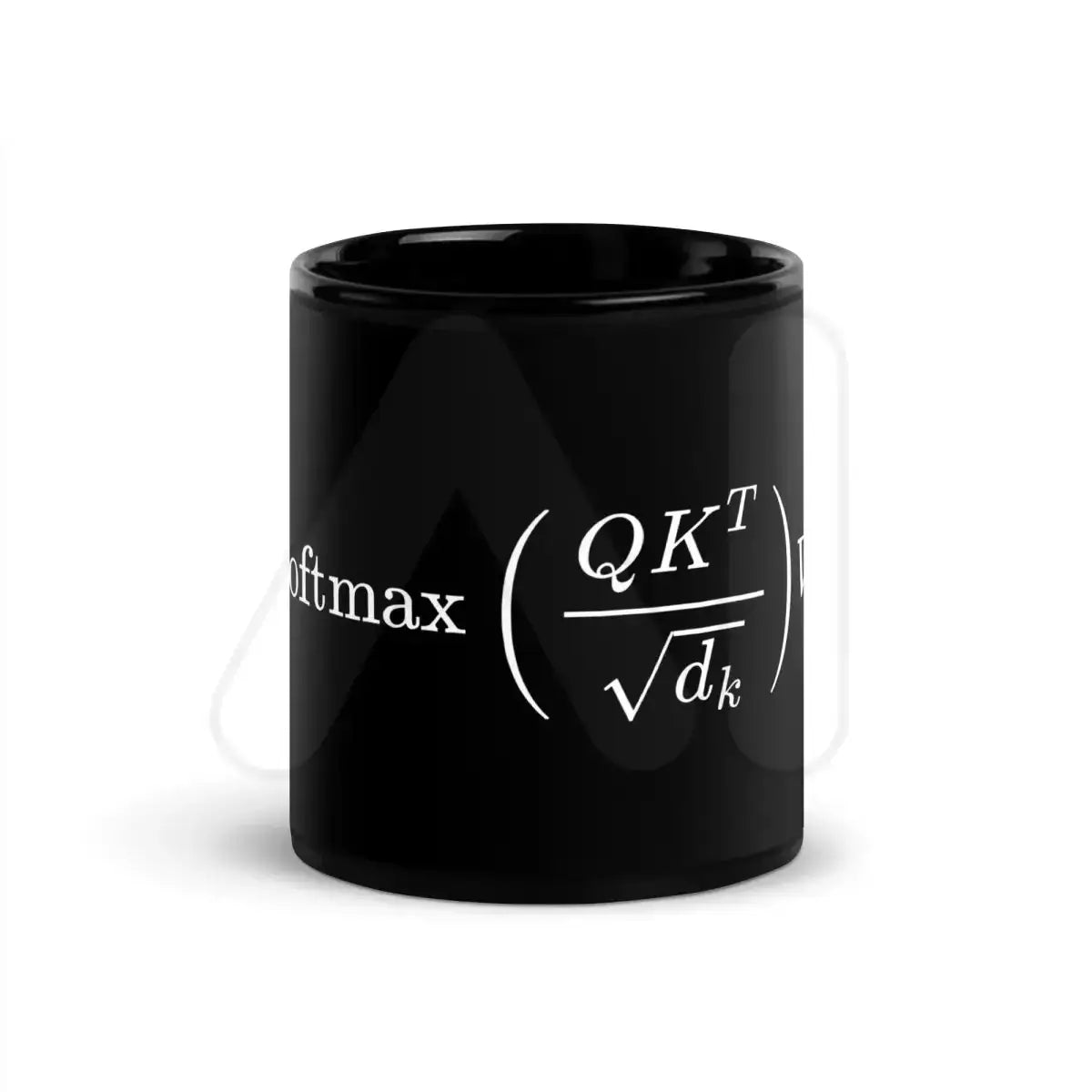 Attention is All You Need Formula Black Glossy Mug - 11 oz