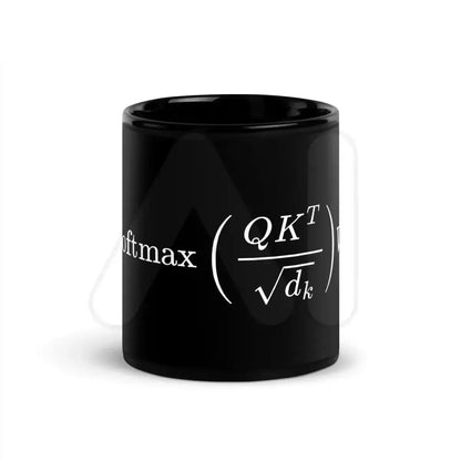 Attention is All You Need Formula Black Glossy Mug - 11 oz