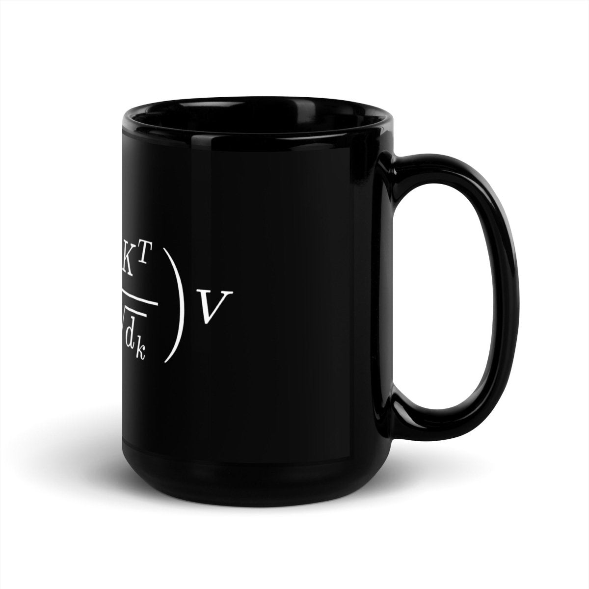Attention is All You Need Formula Black Glossy Mug - 15 oz - AI Store