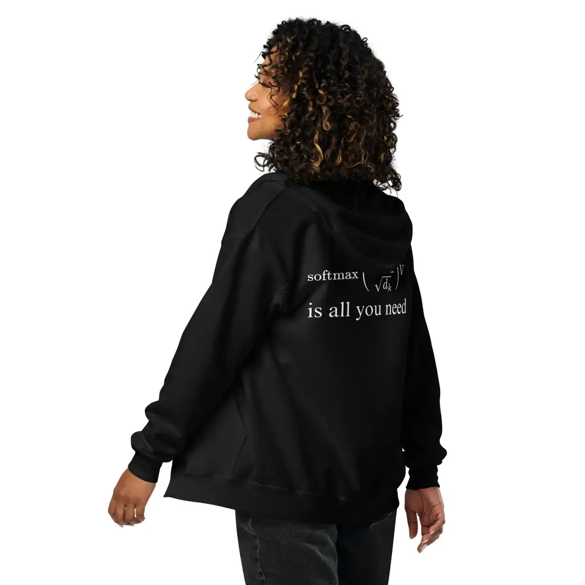 Attention is All You Need Front and Back Zip Hoodie (unisex)