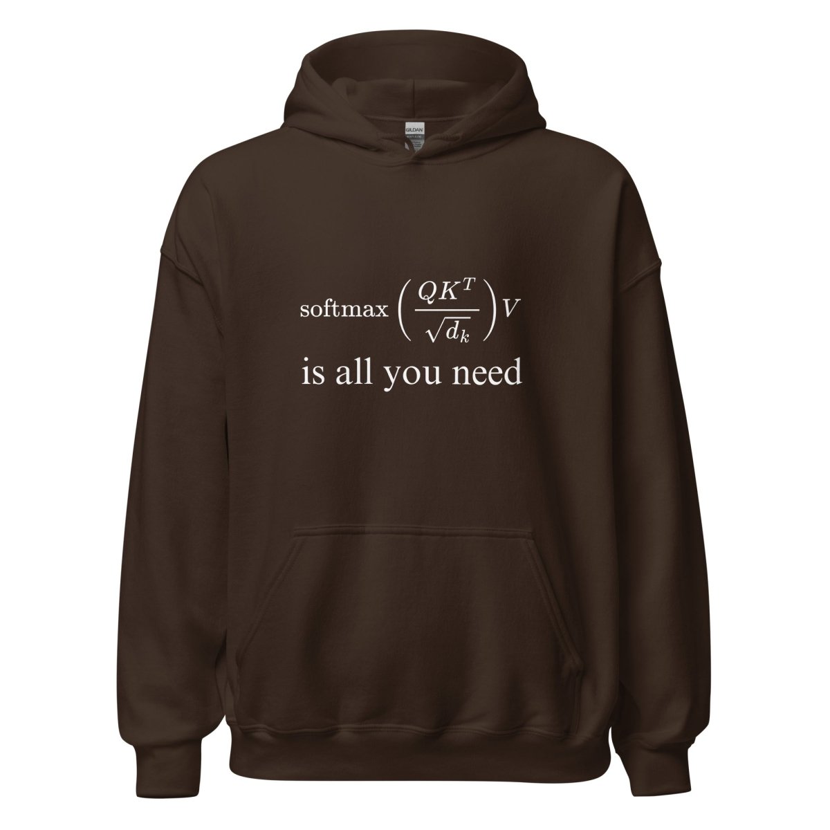 Attention is All You Need Hoodie (unisex) - Dark Chocolate - AI Store