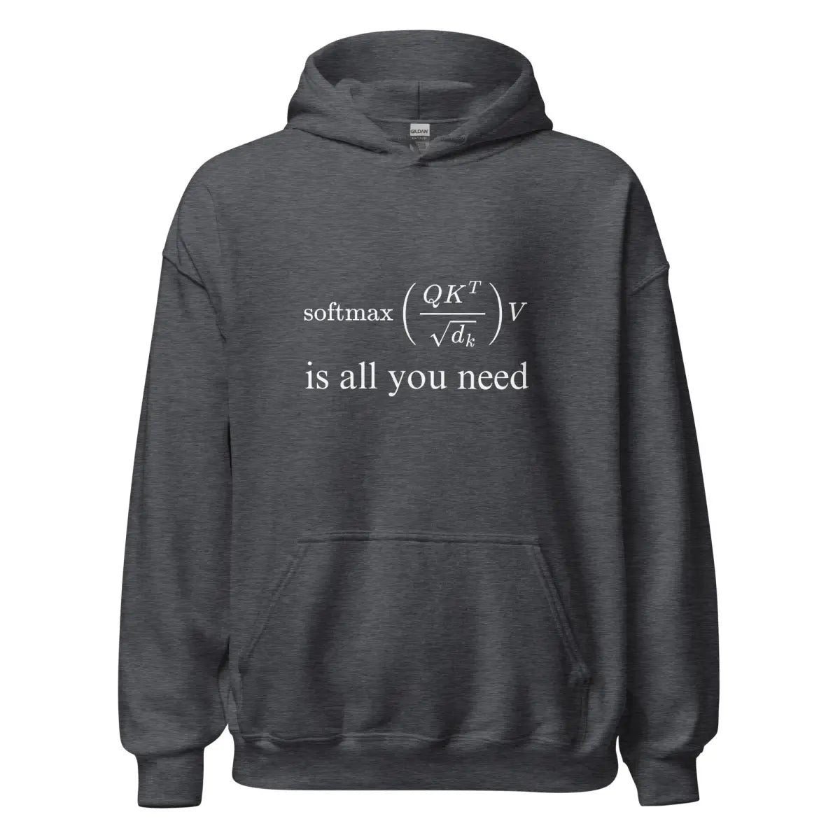 Attention is All You Need Hoodie (unisex) - Dark Heather / M