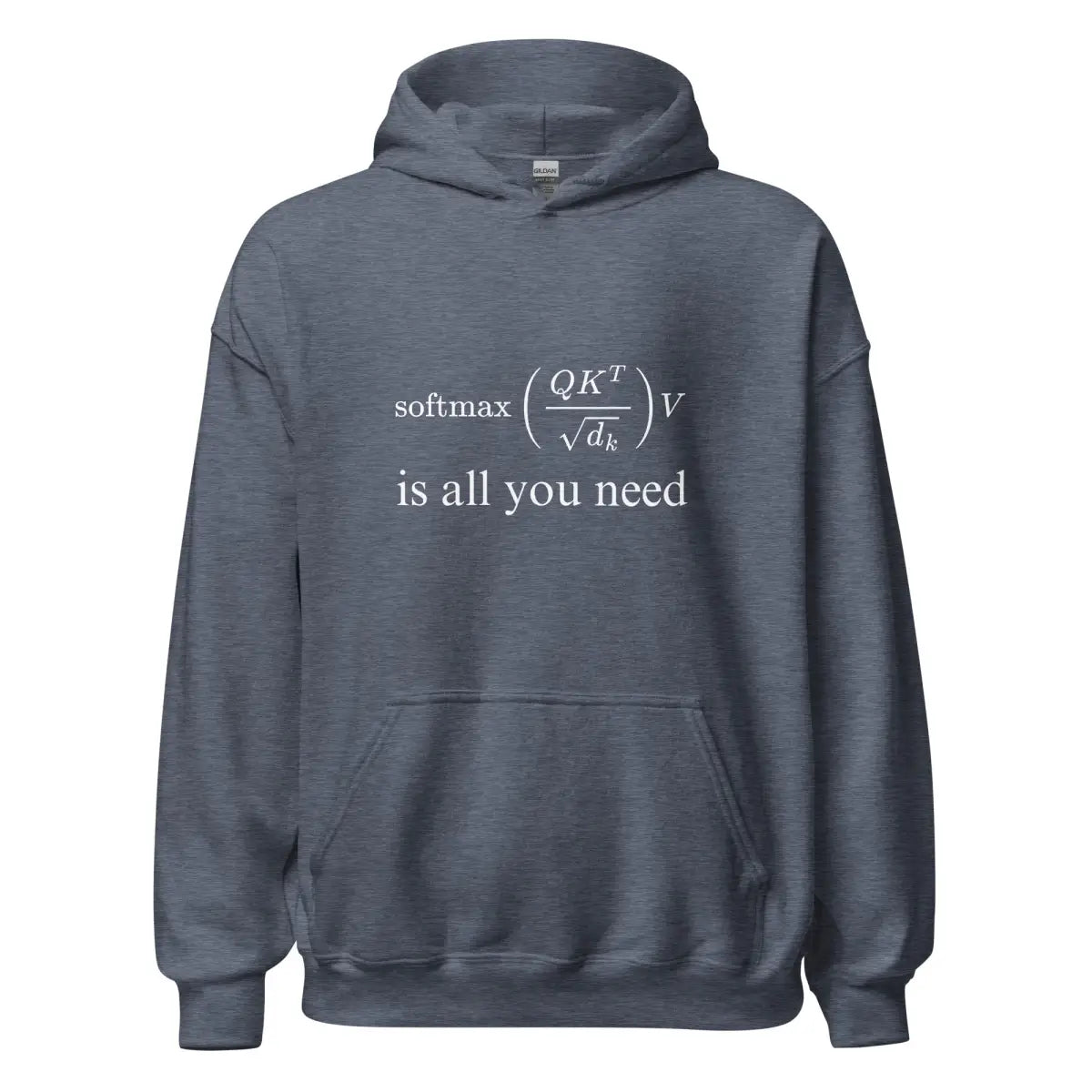 Attention is All You Need Hoodie (unisex) - Heather Sport Dark Navy / M