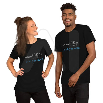 Attention is All You Need in Blue T-Shirt (unisex)