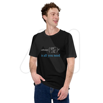 Attention is All You Need in Blue T-Shirt (unisex)