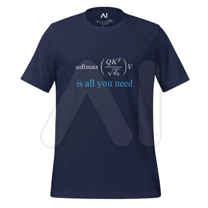 Attention is All You Need in Blue T-Shirt (unisex) - Navy / M