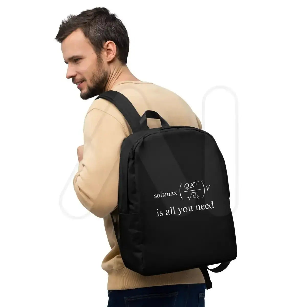 The Attention is All you Need Minimalist Backpack.