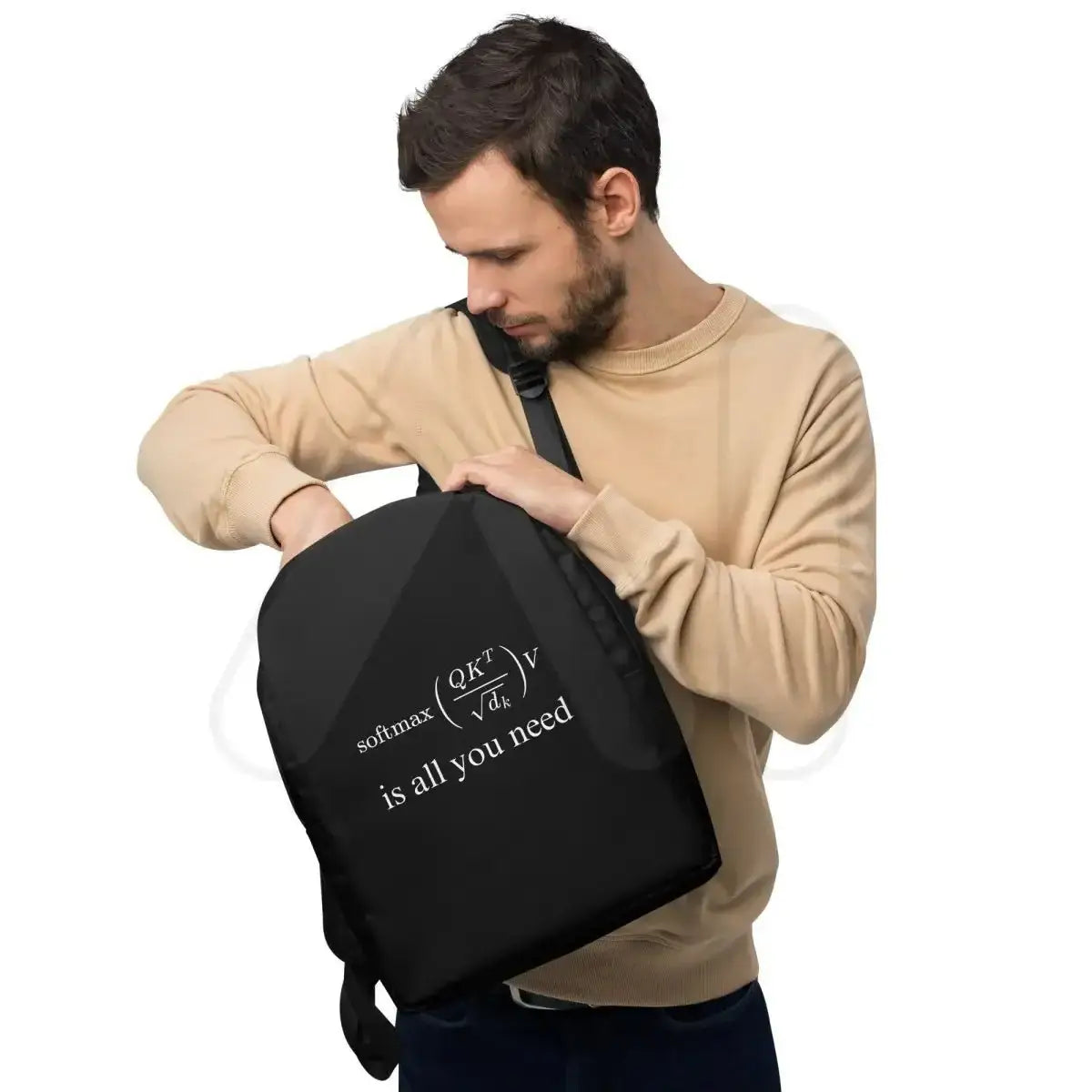 The Attention is All you Need Minimalist Backpack.