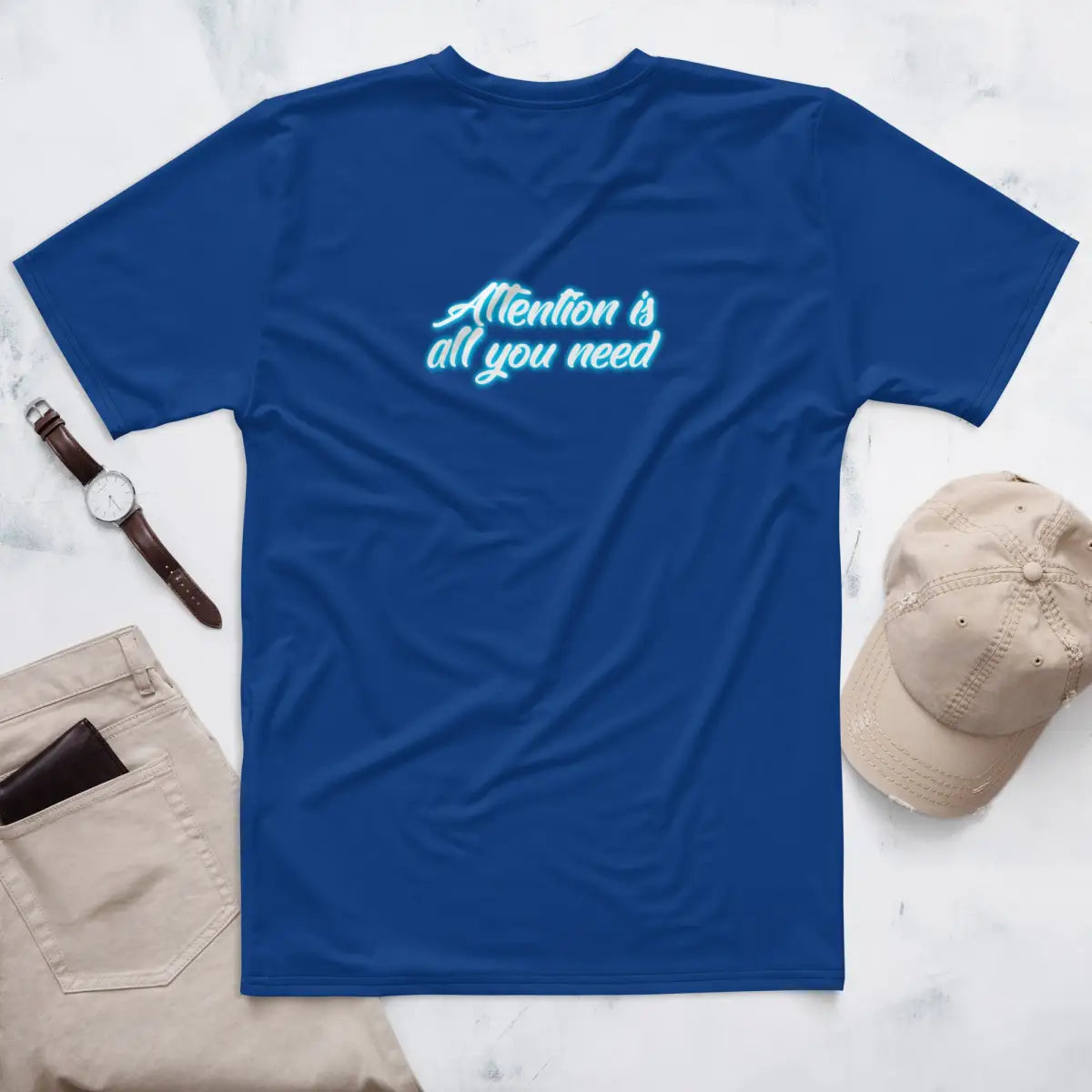 Attention is all you need Neon T-Shirt (men)