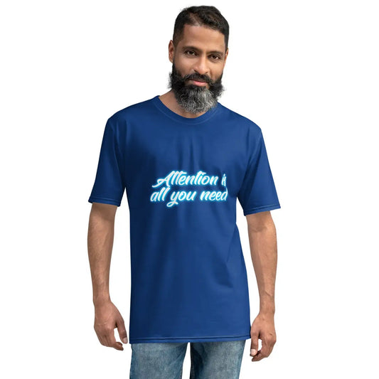 The Attention is All you Need Neon T-shirt (men).