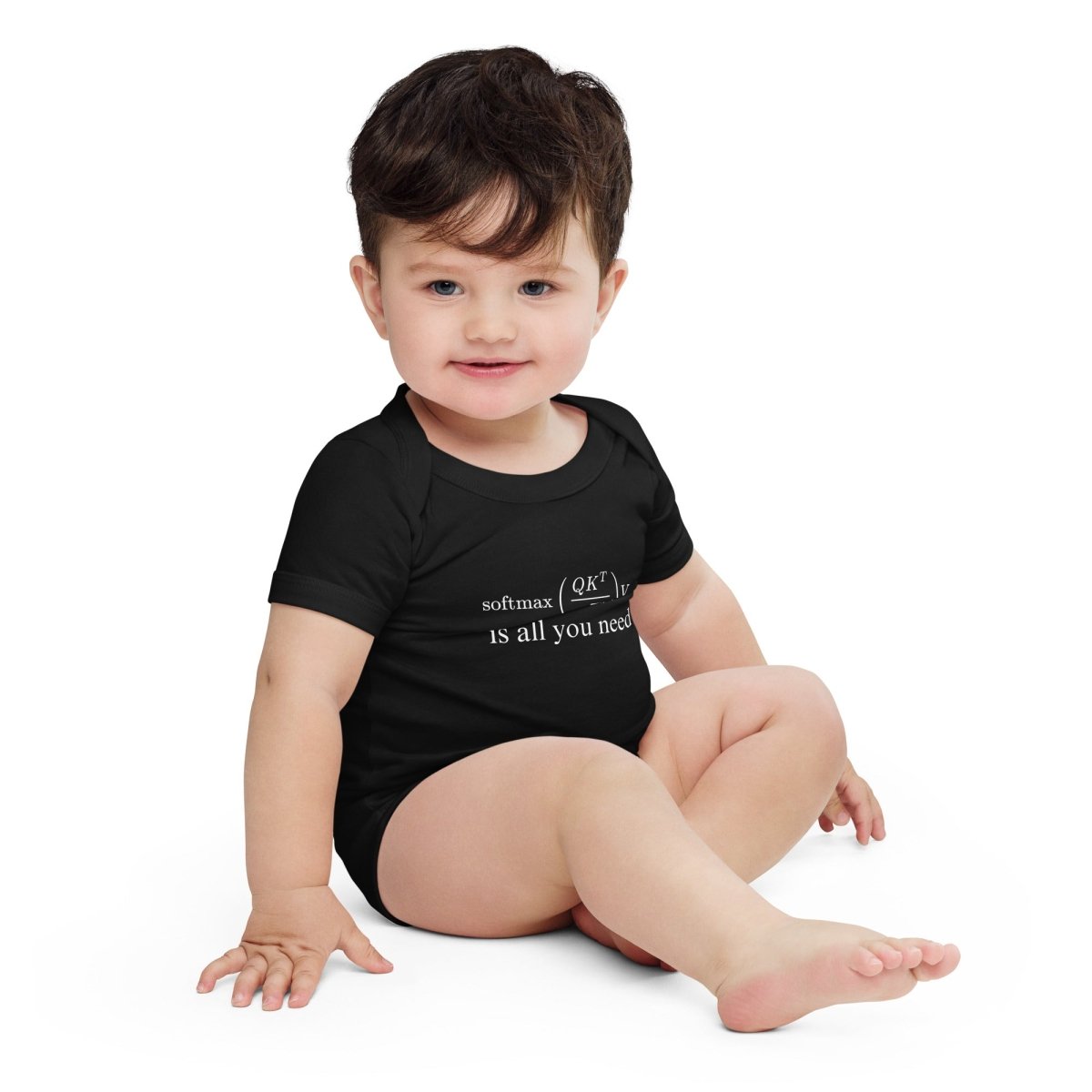 Attention is All You Need Short Sleeve One - Piece (baby) - Black - AI Store