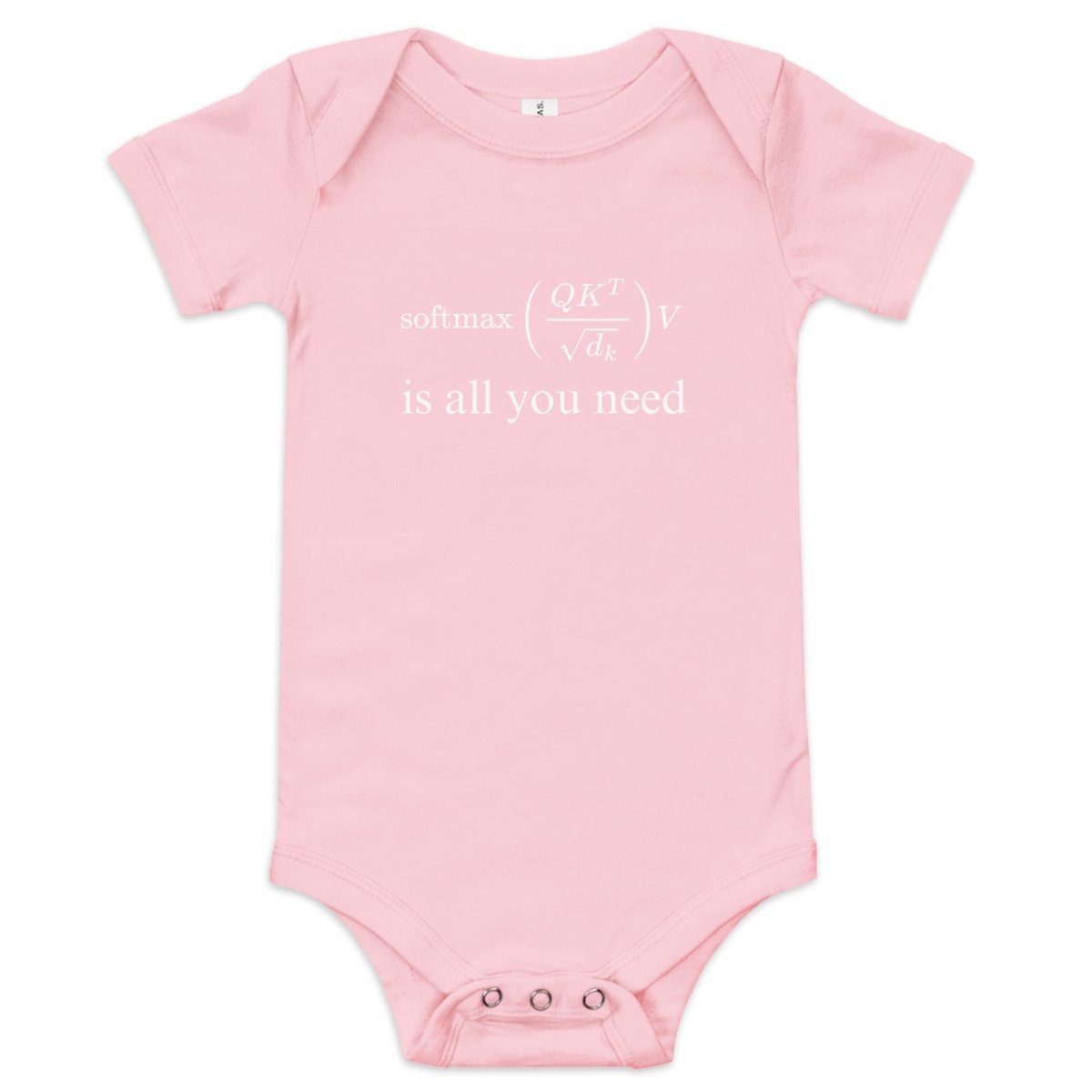 Attention is All You Need Short Sleeve One - Piece (baby) - Pink - AI Store