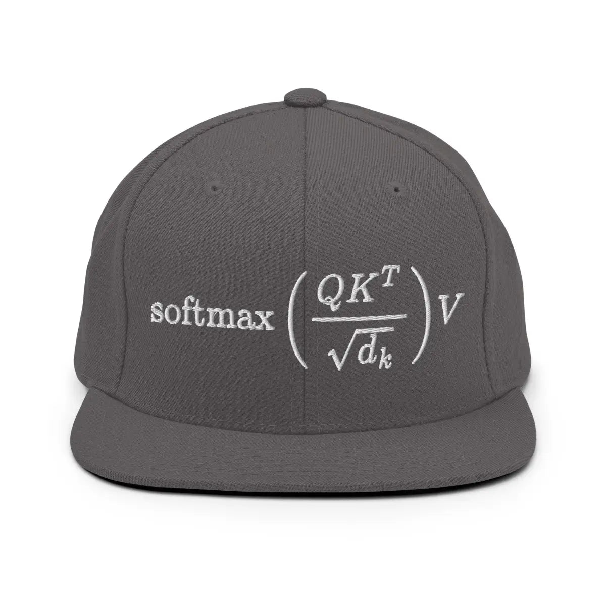 The Attention is All you Need Snapback Cap Dark Grey.