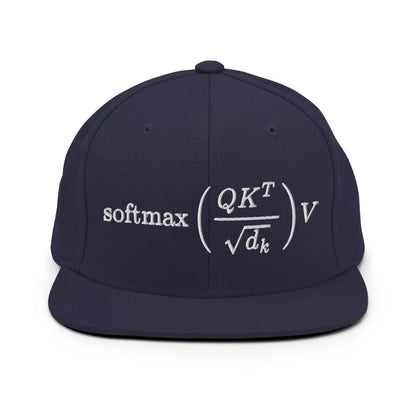 Attention is All You Need Snapback Cap - Navy