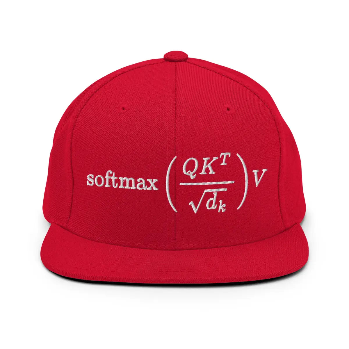 The Attention is All you Need Snapback Cap Red.