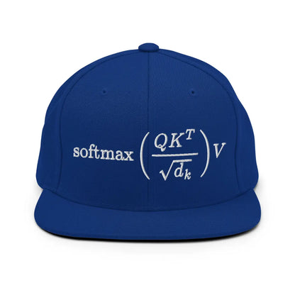 Attention is All You Need Snapback Cap - Royal Blue