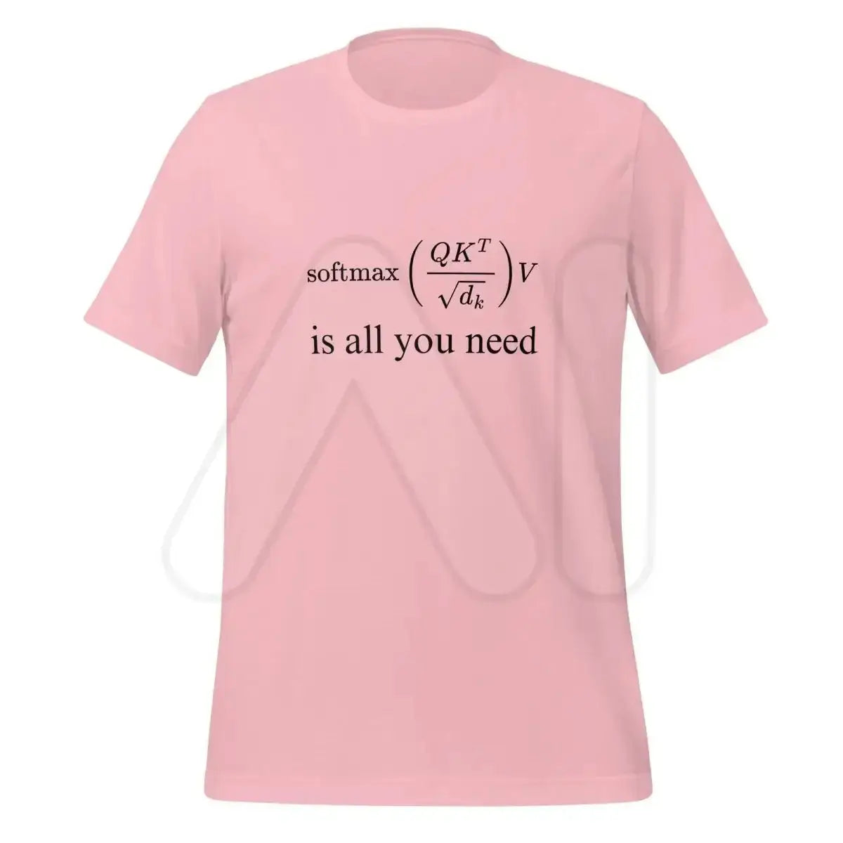 The Attention is All you Need T-shirt 2 (unisex) Pink / m.