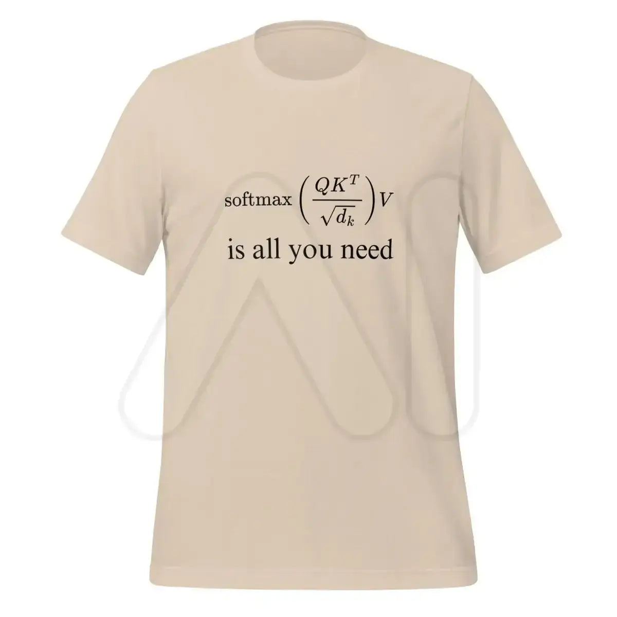 The Attention is All you Need T-shirt 2 (unisex) Soft Cream / m.