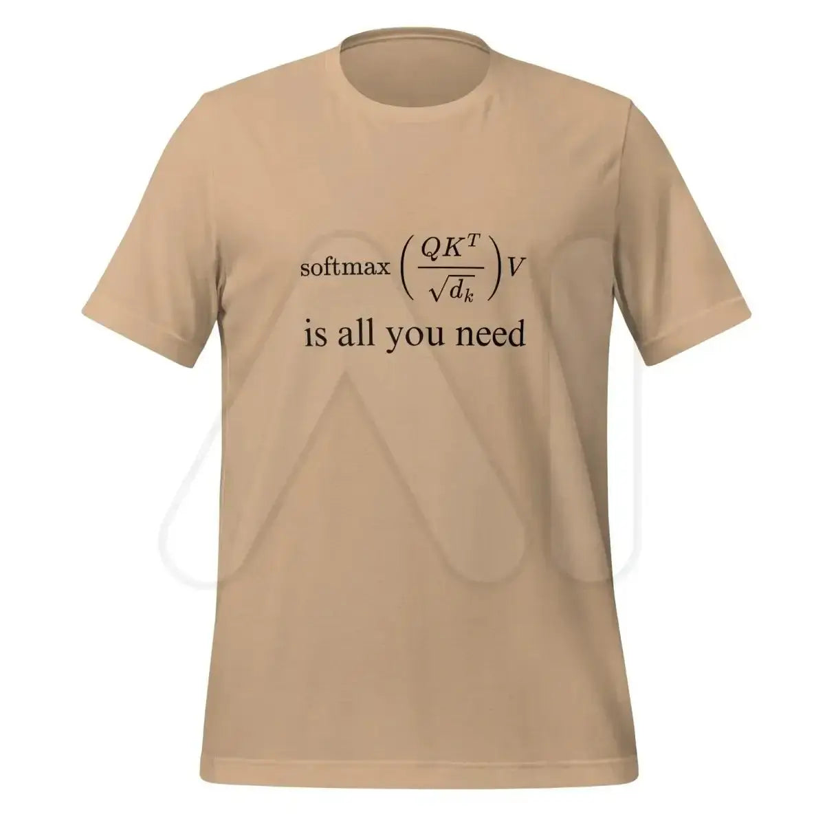 The Attention is All you Need T-shirt 2 (unisex) Tan / m.