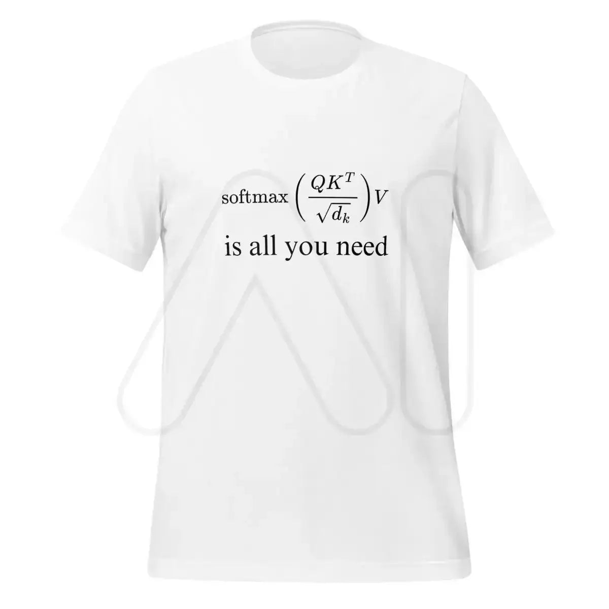 The Attention is All you Need T-shirt 2 (unisex) White / m.