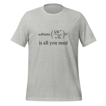 Attention is All You Need T - Shirt 2 (unisex) - Athletic Heather - AI Store
