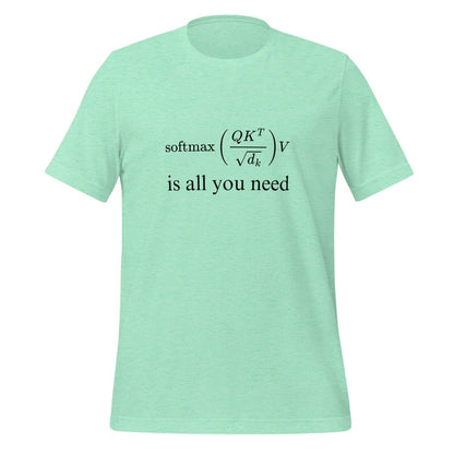 Attention is All You Need T - Shirt 2 (unisex) - Heather Mint - AI Store