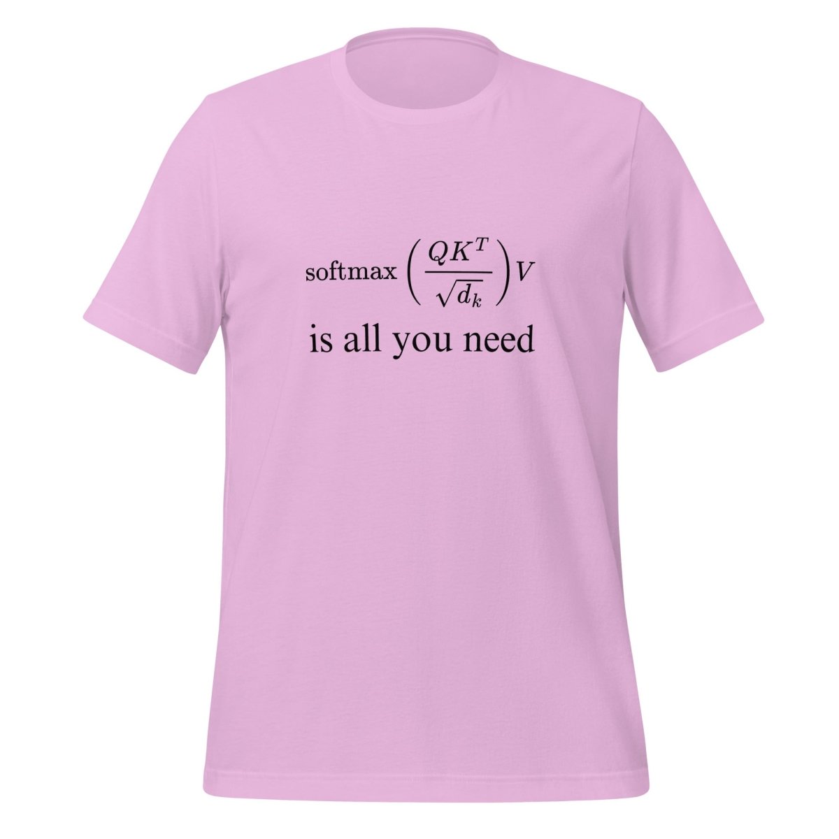 Attention is All You Need T - Shirt 2 (unisex) - Lilac - AI Store