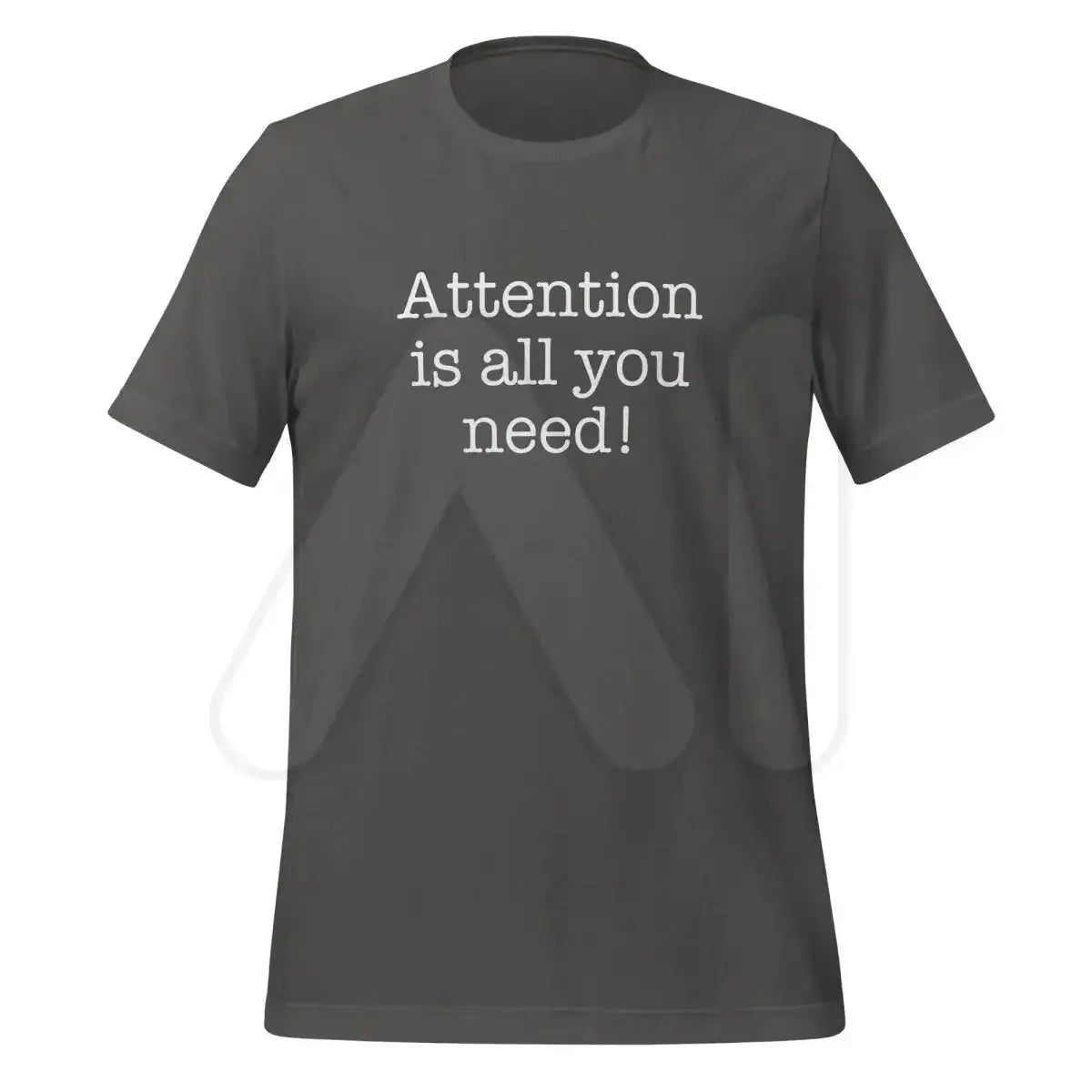 Attention is All You Need T-Shirt 3 (unisex) - Asphalt / M